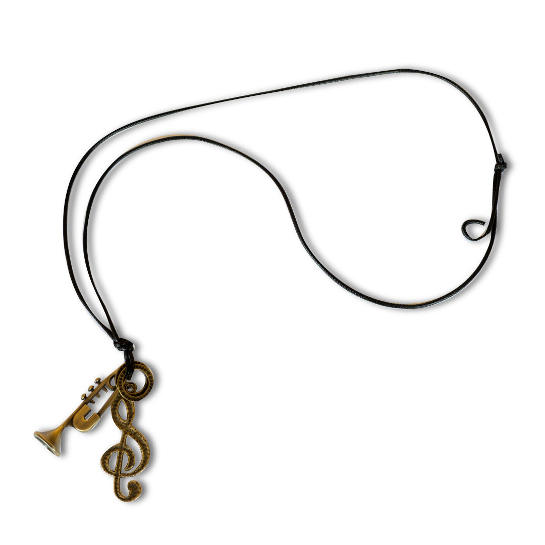 アンティークトランペットネックレス