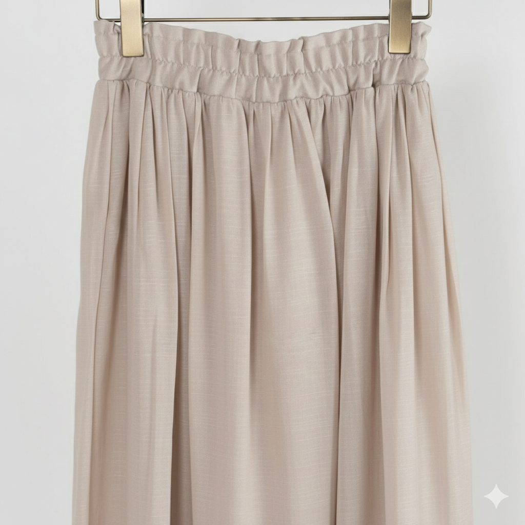 スラブウエストフリルスカート