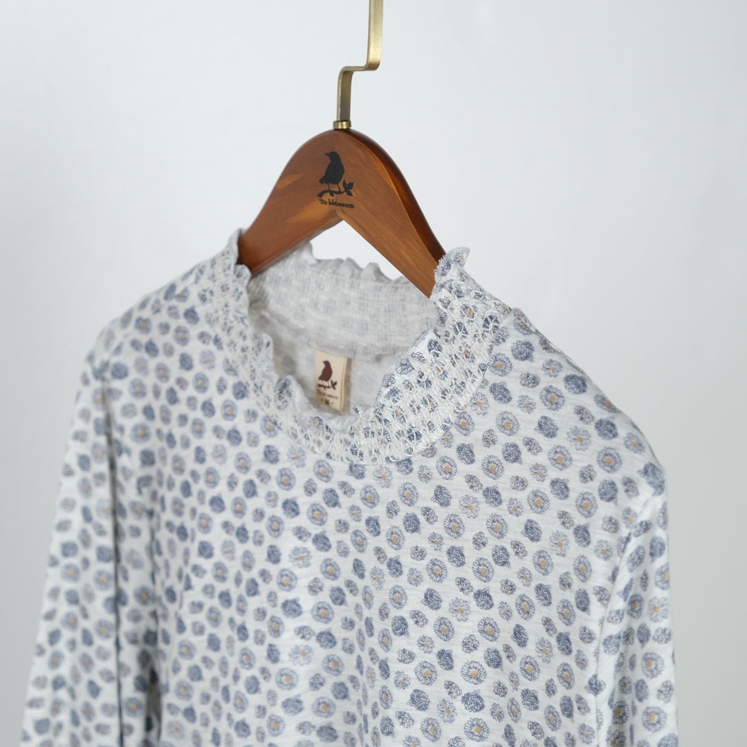 シャーリング襟6分袖プルオーバー - to blossom (8200651079812)