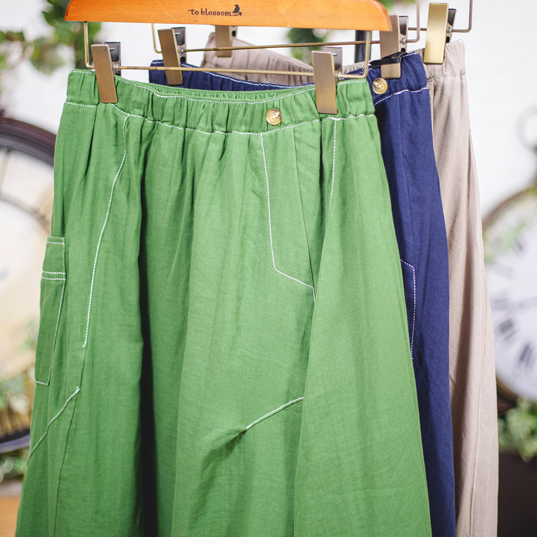 Wガーゼフレアスカート