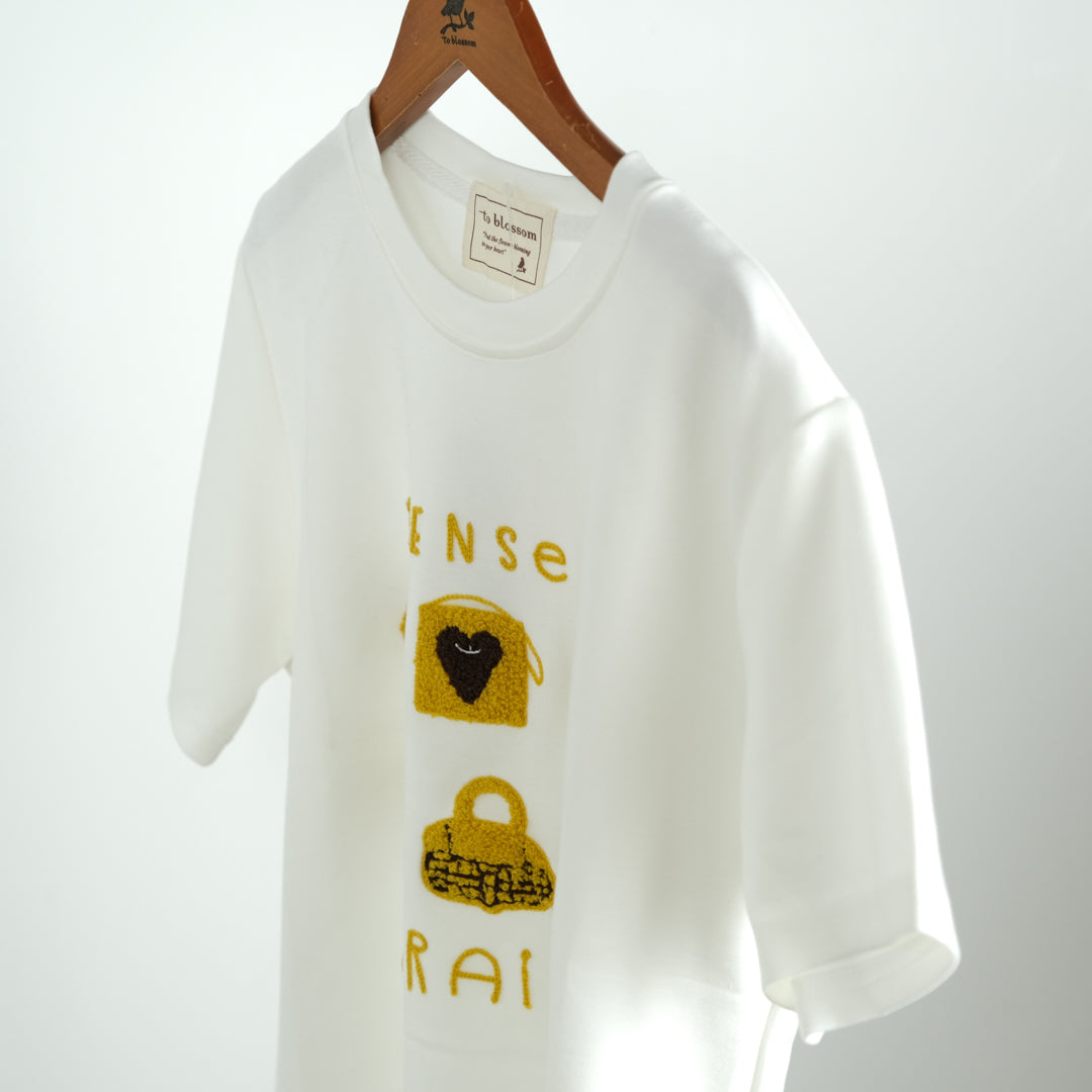ミニバッグ刺しゅうTシャツ (9998339506308)
