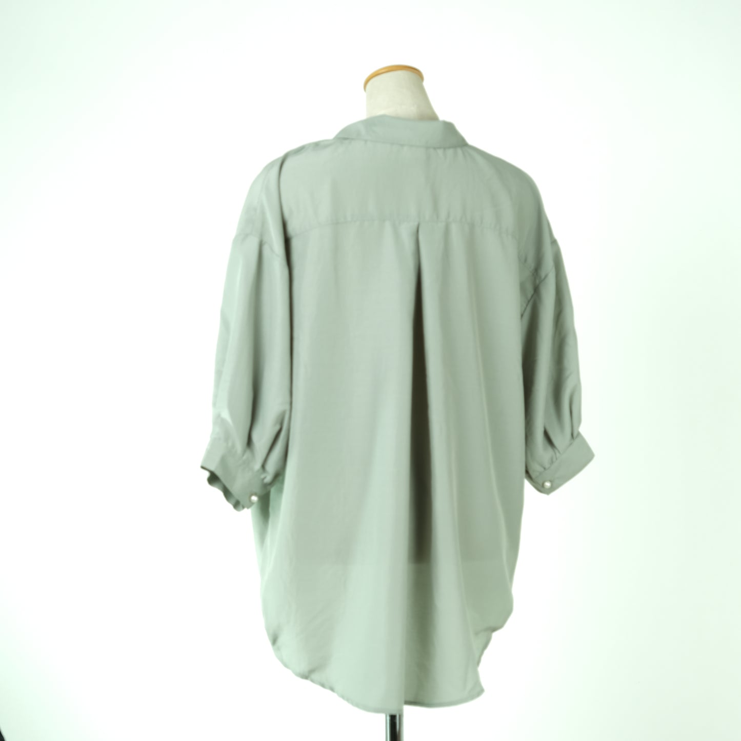 パールボタンスキッパー7分タケノコシャツ (10000596992132)