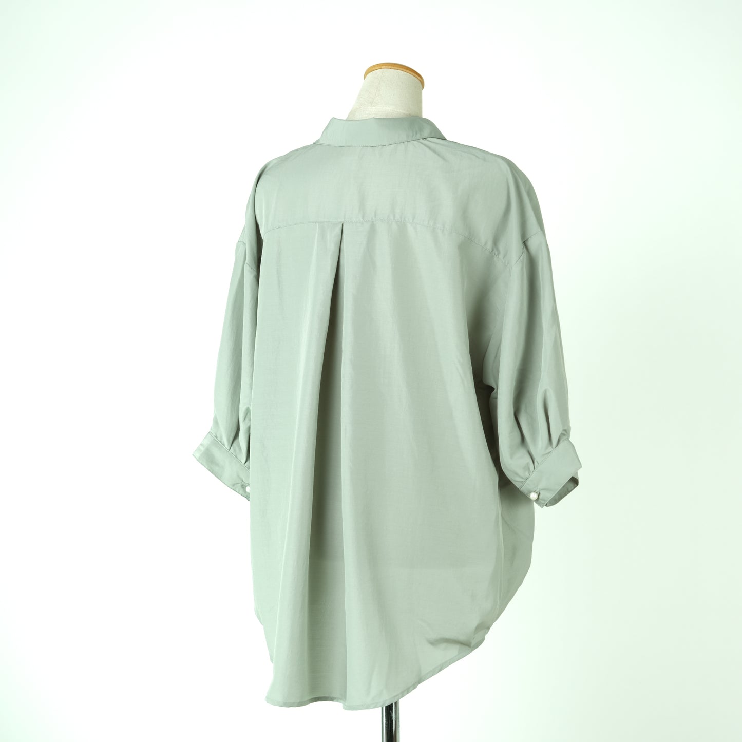 パールボタンスキッパー7分タケノコシャツ (10000596992132)