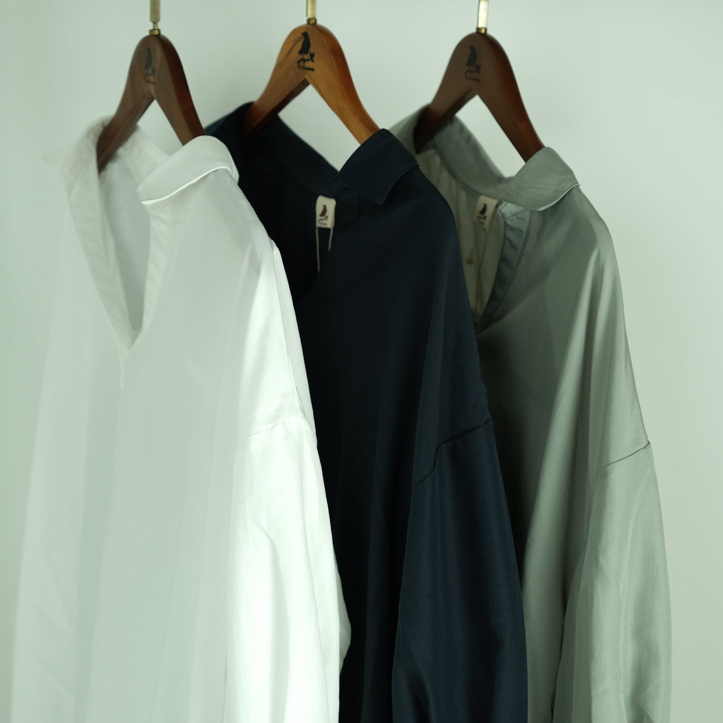 パールボタンスキッパー7分タケノコシャツ (10000596992132)