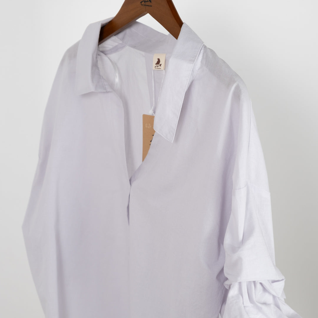 袖タックスキッパーブラウス (10015721062532)