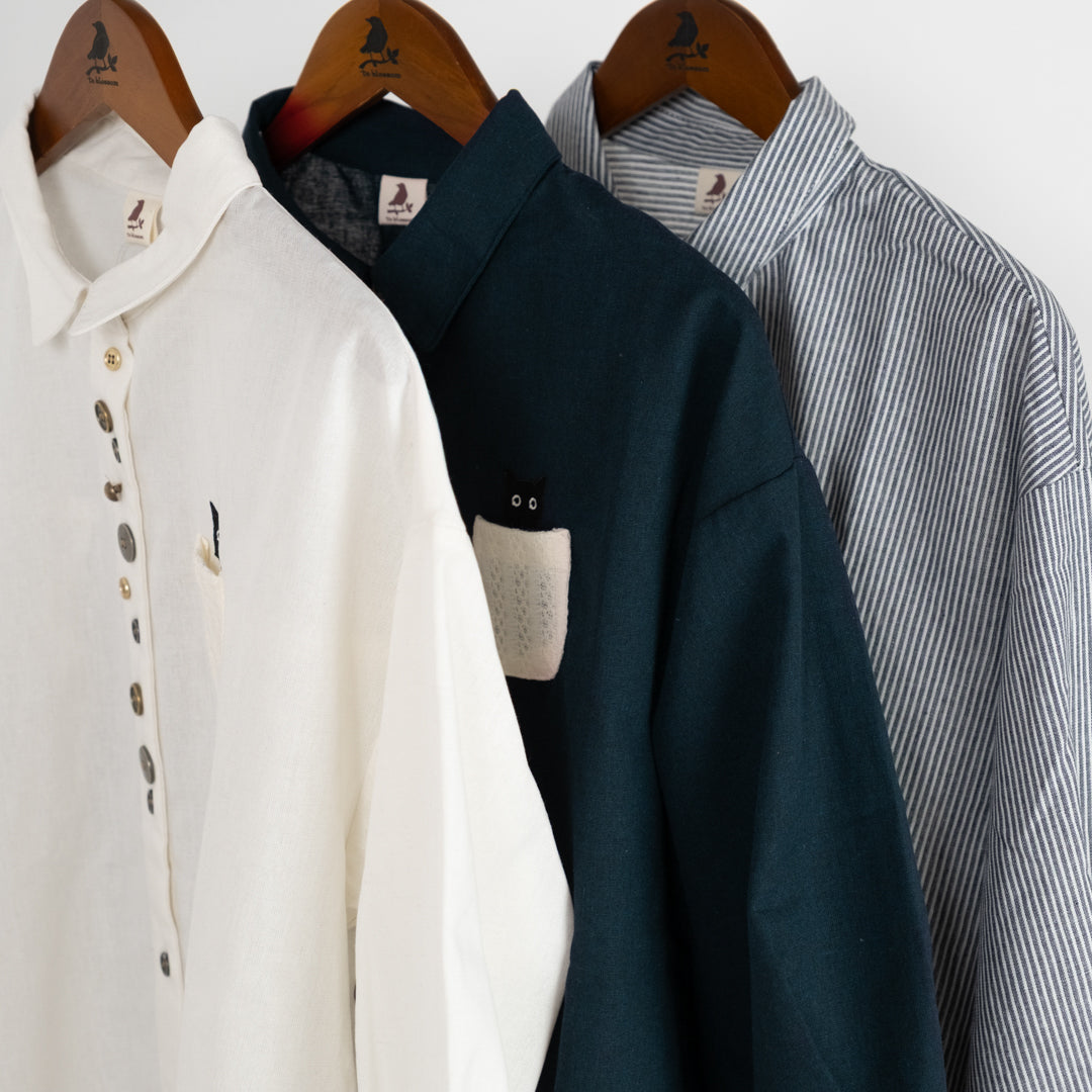 猫多ボタンブラウス (10015747735684)