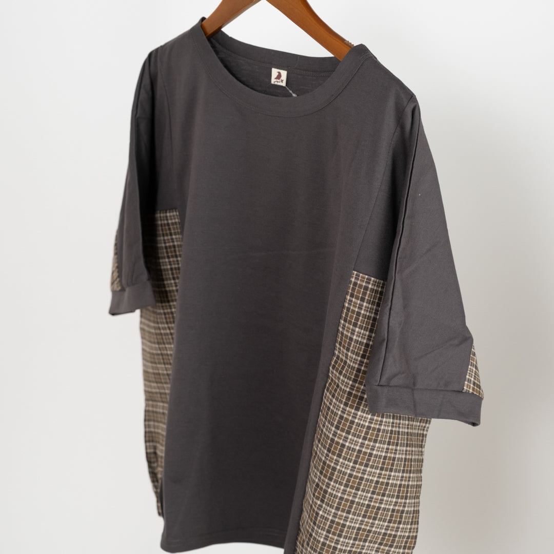 脇チェックドルマンプルオーバー (10020841029764)