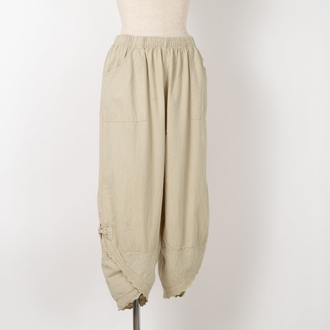 裾レースパンツ (10024828403844)