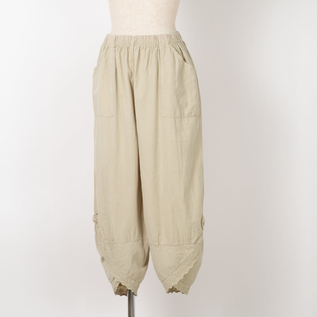 裾レースパンツ (10024828403844)