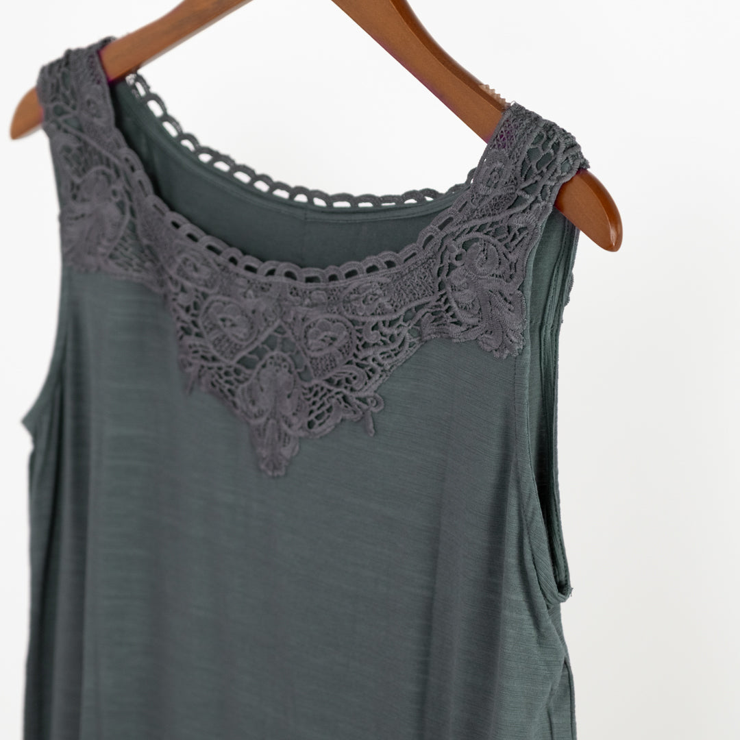 モチーフレースタンクトップ (10027329814660)