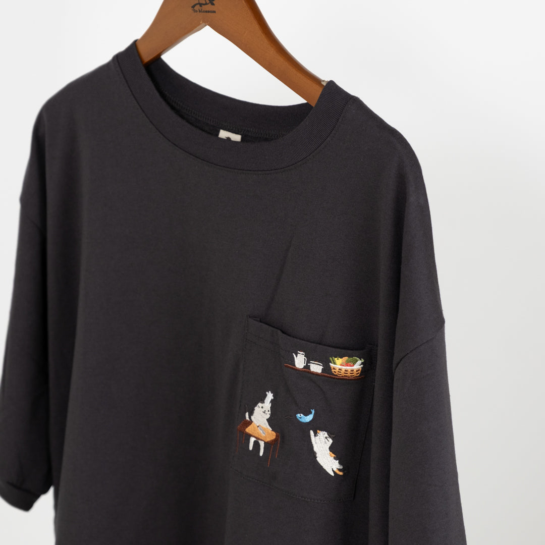 ドロスト付きクッキング猫プルオーバー (10029792985220)