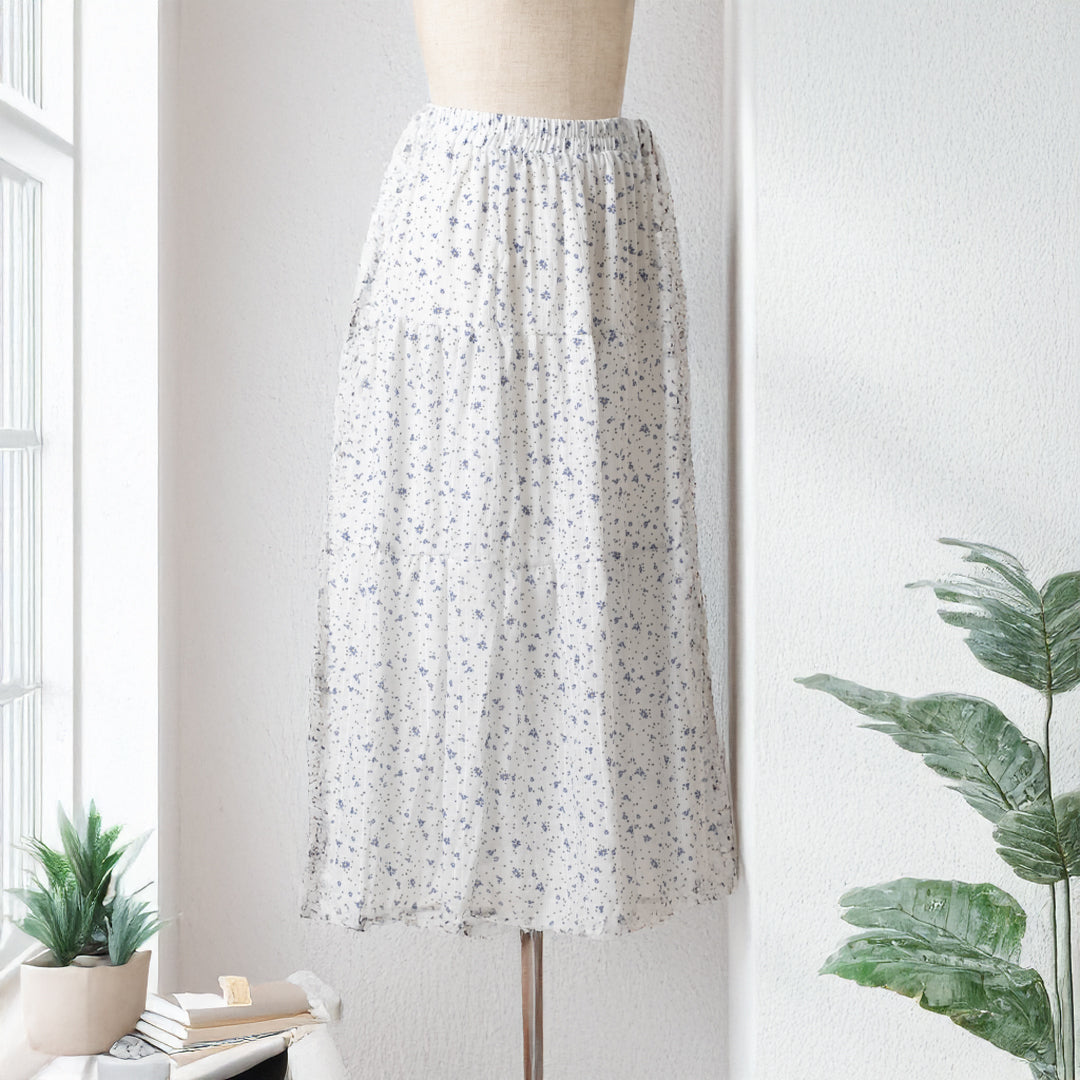 レトロフラワースカート (10037254062212)