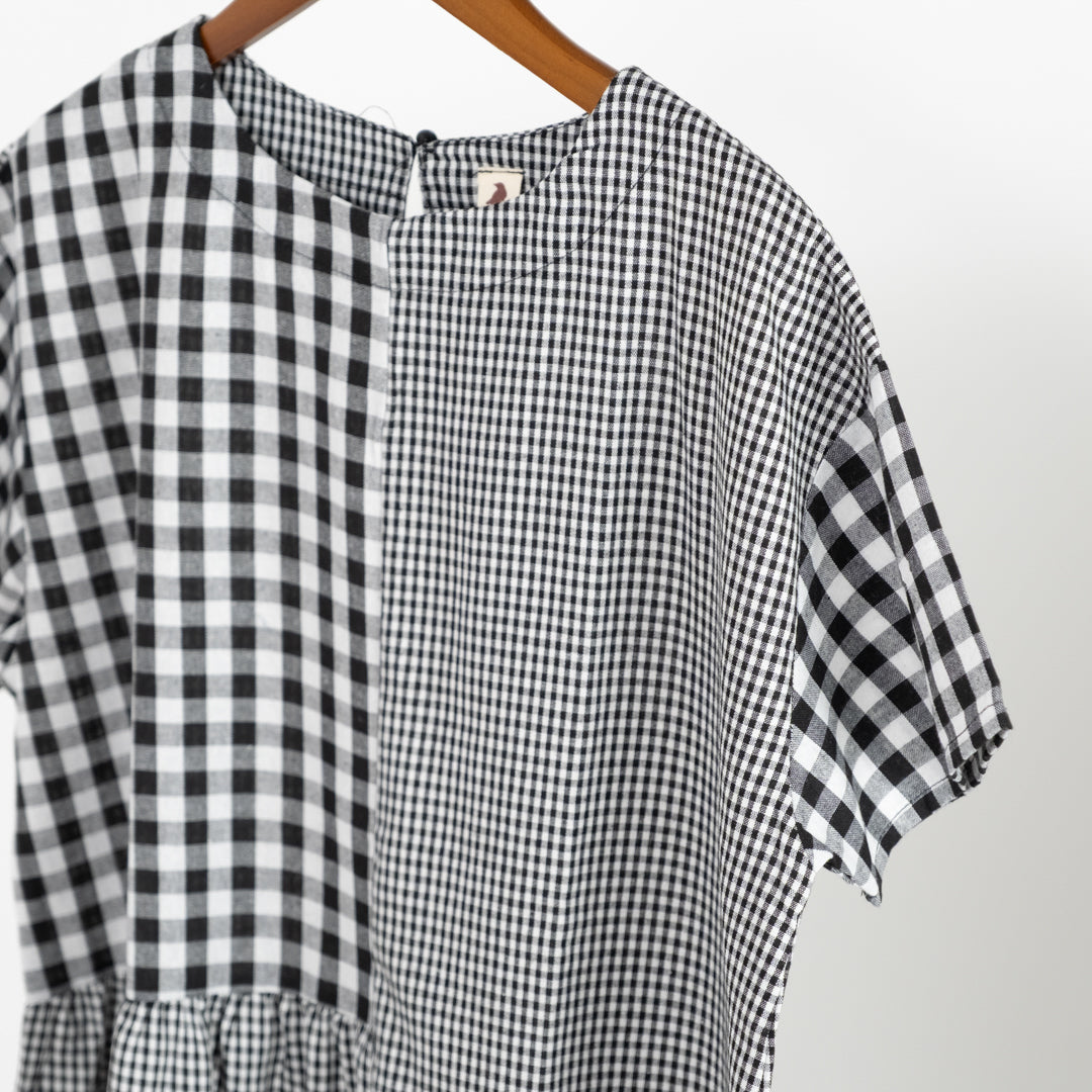 異素材ランダムピッチワンピース (10045872930948)