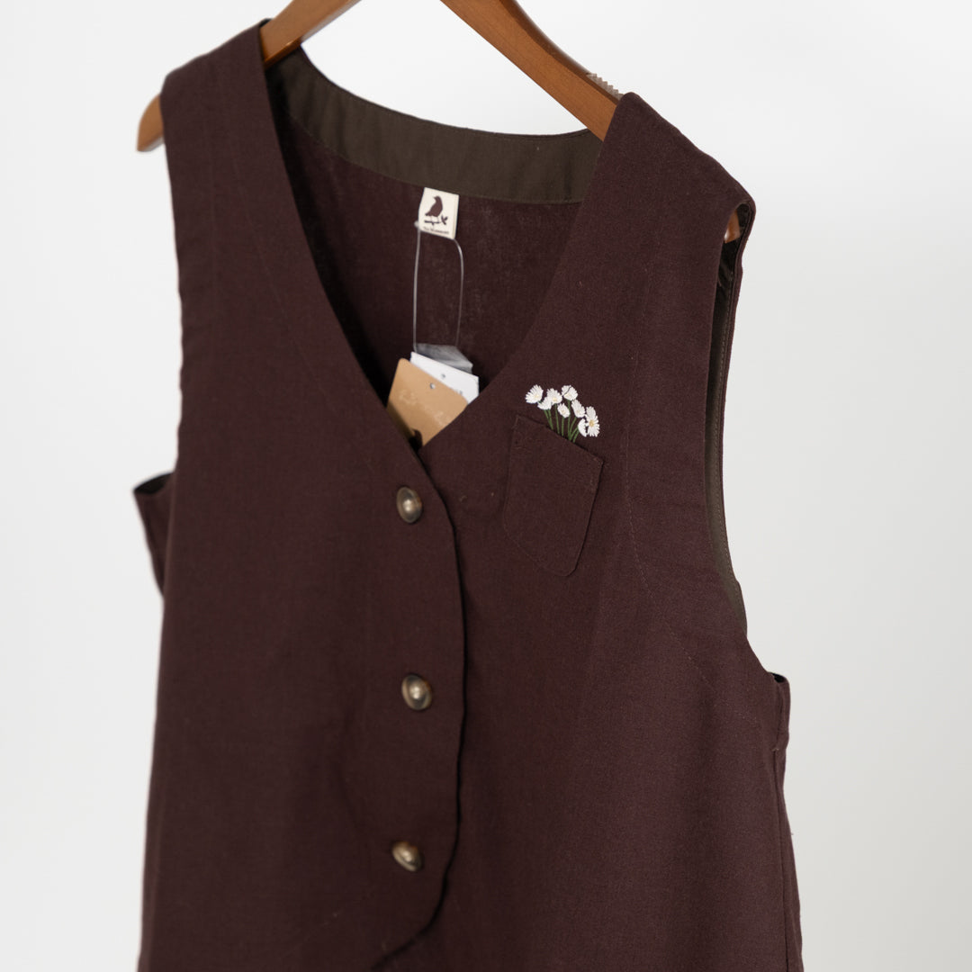 ミニリーフ刺しゅうベスト (10047935611012)