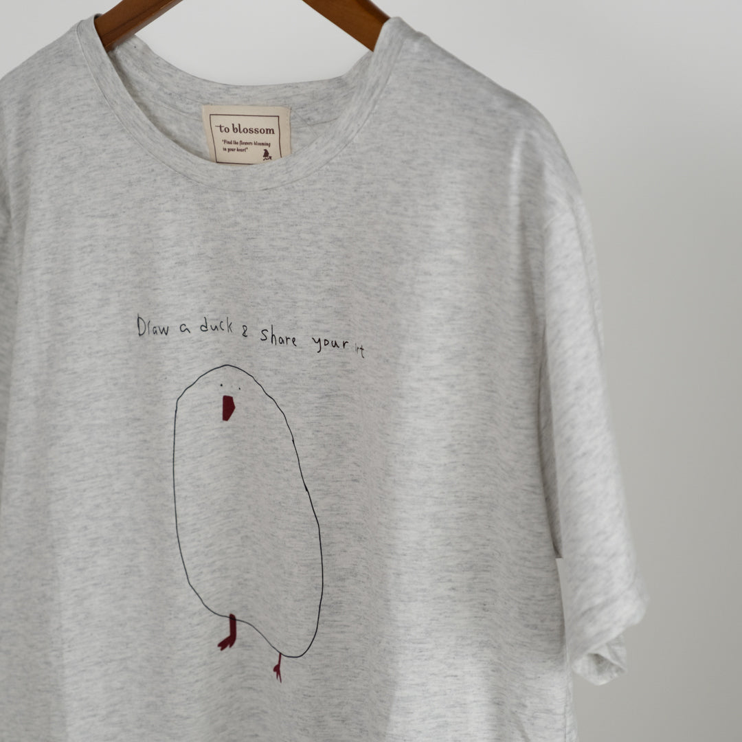 落書きアヒルTシャツ (10045868802180)