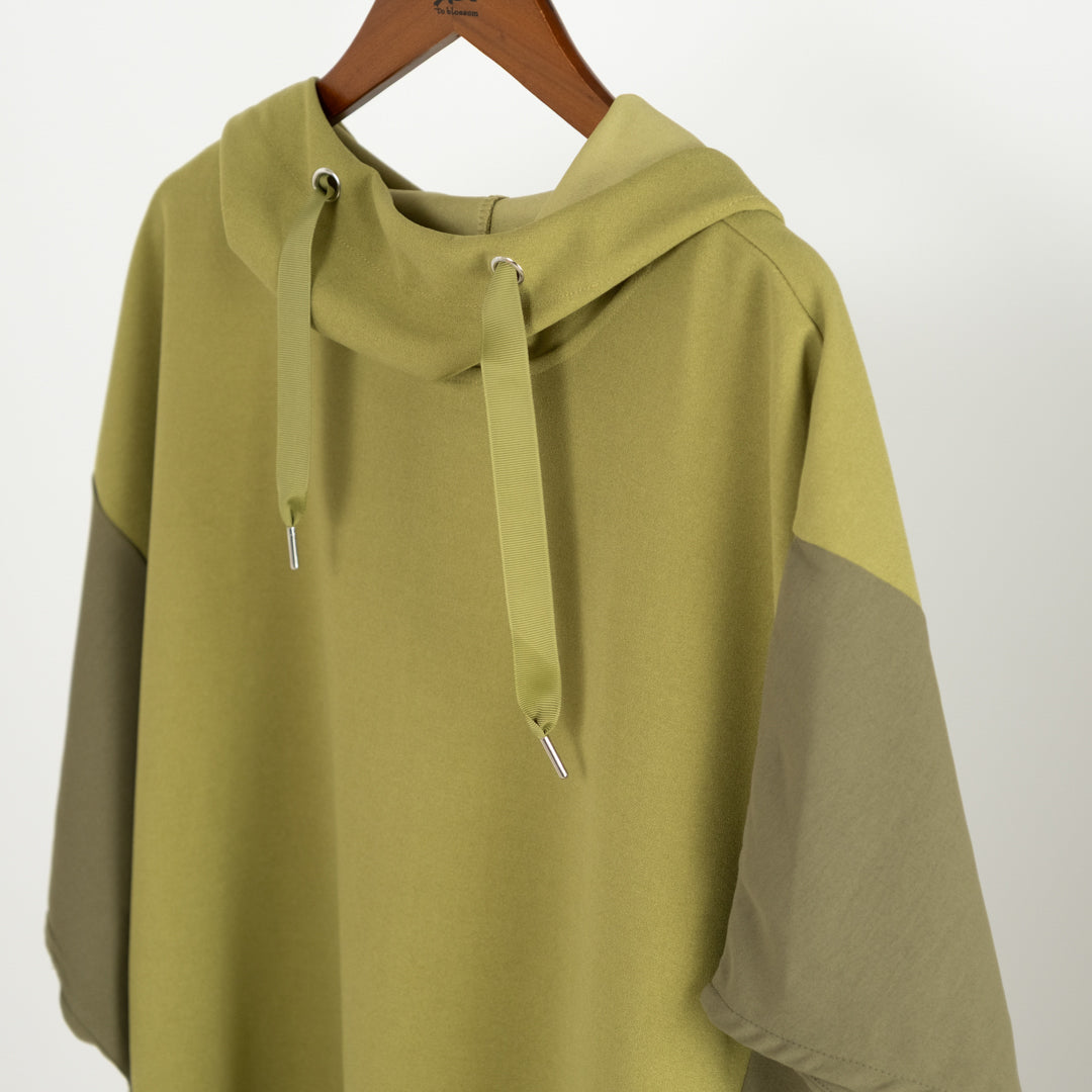 ジョーゼット切替フード付きプルオーバー (10049476821124)