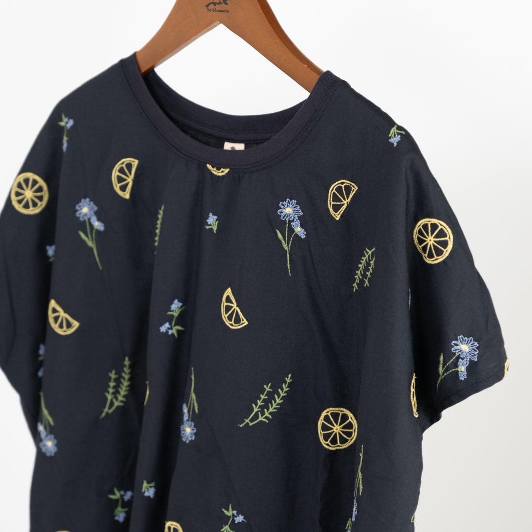 レモン刺しゅうTシャツ (10057392685188)