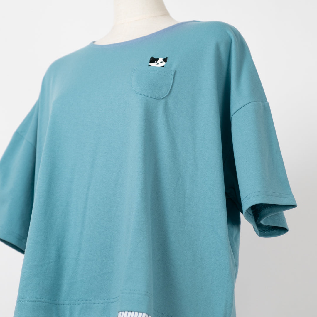 のぞき猫布帛切替プルオーバー (10057449046148)