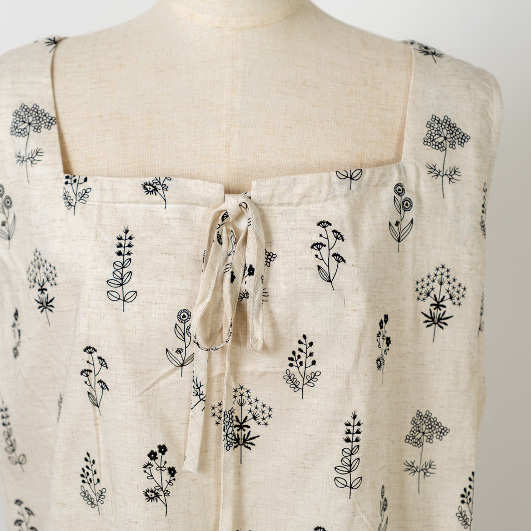 手書き風リネンブレンドノースリーブ (10083180707972)