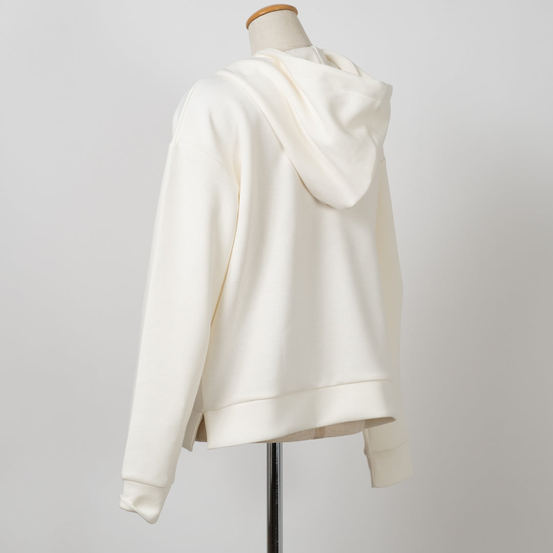 ダンボールニット脇スリットパーカー