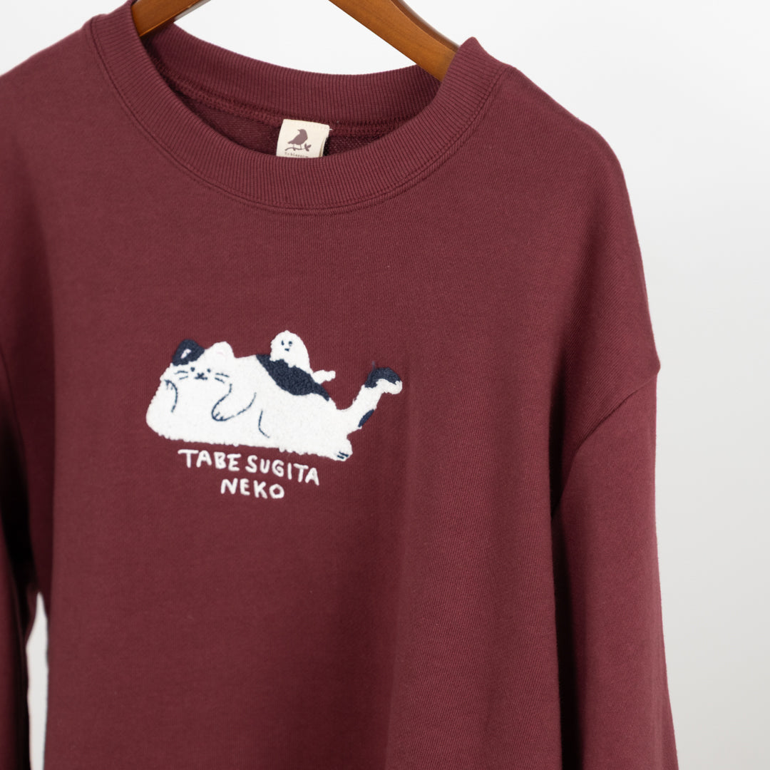 裏毛食べ過ぎた猫プルオーバー