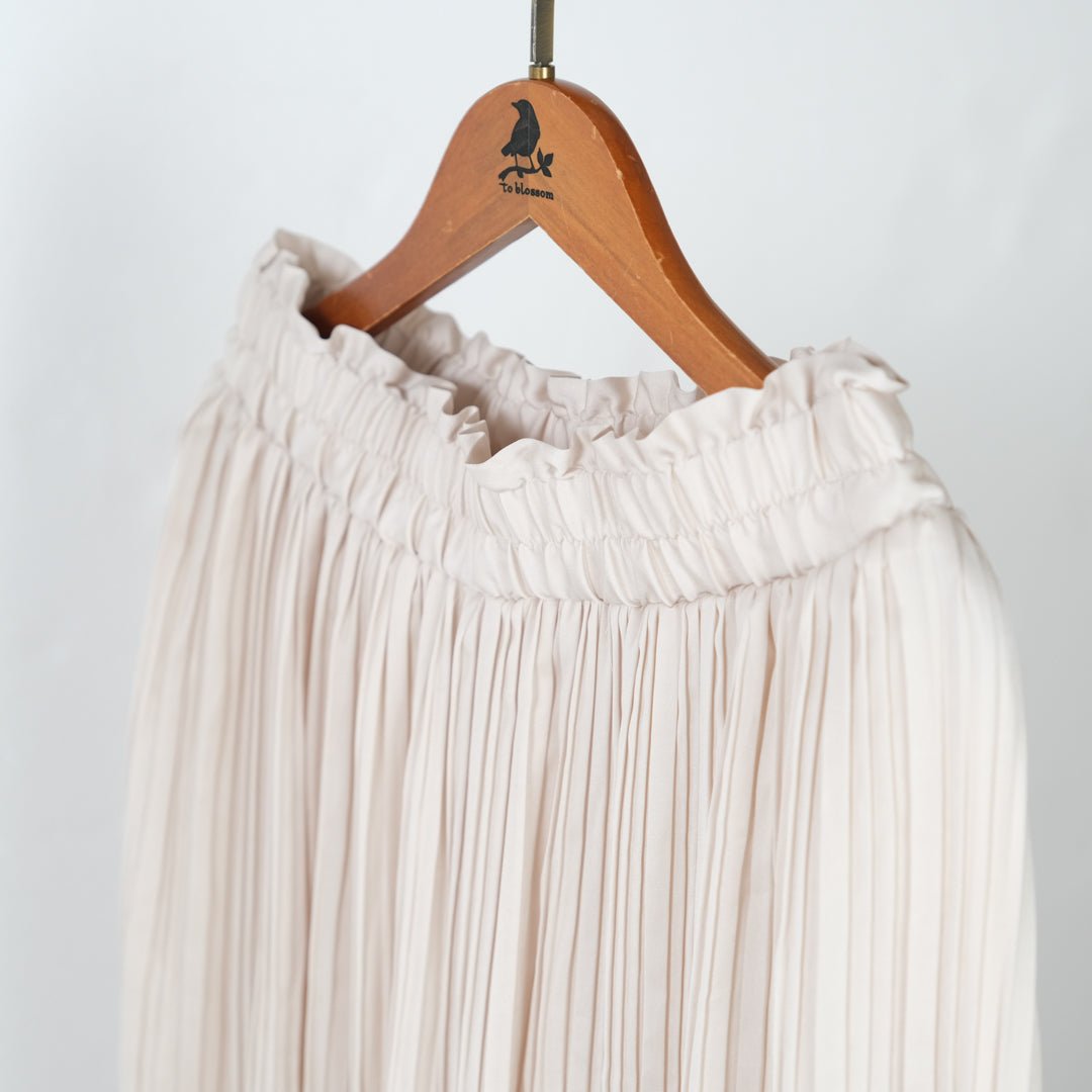 ヴィンテージサテン消しプリーツパンツ - to blossom (8207676145796)