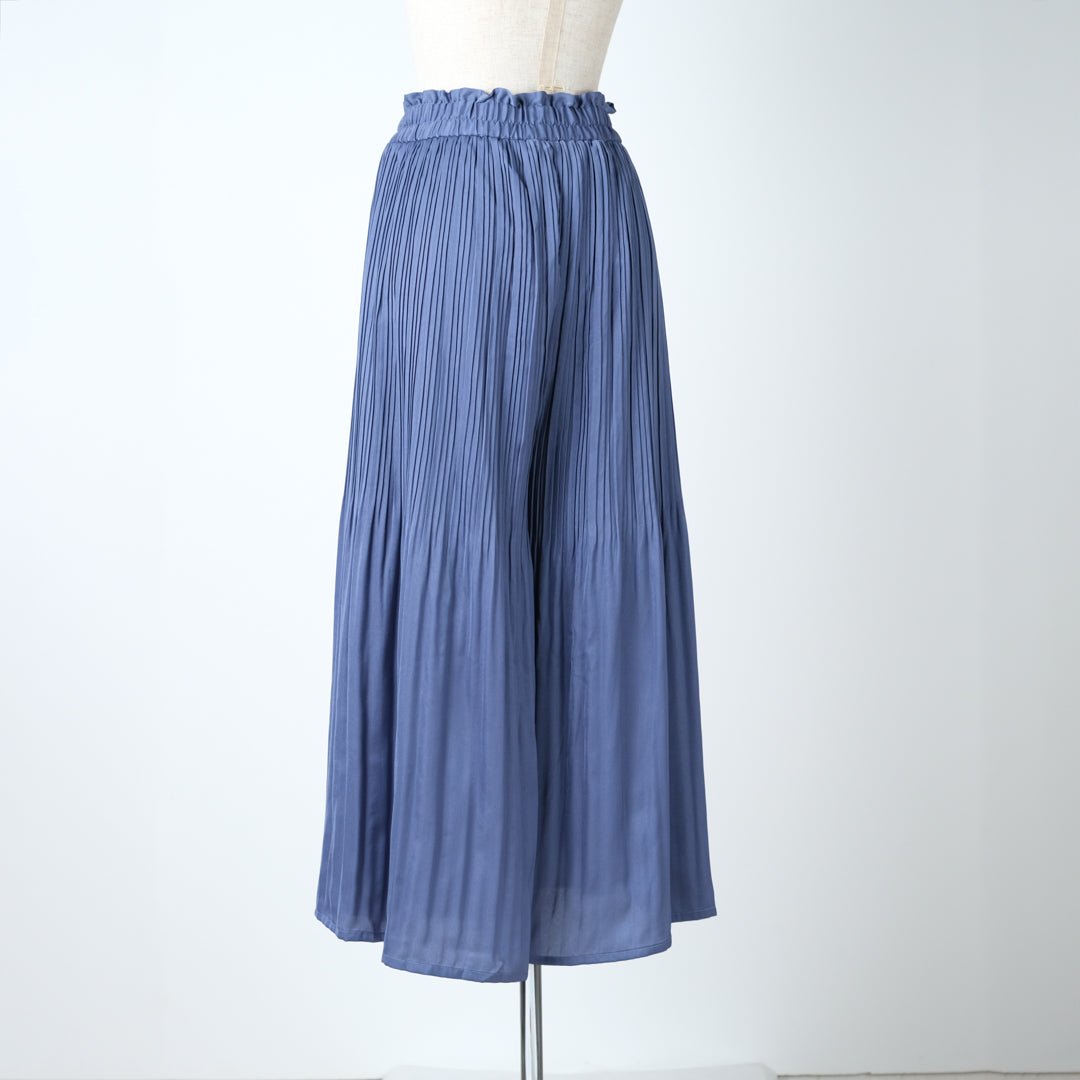 ヴィンテージサテン消しプリーツパンツ - to blossom (8207676145796)