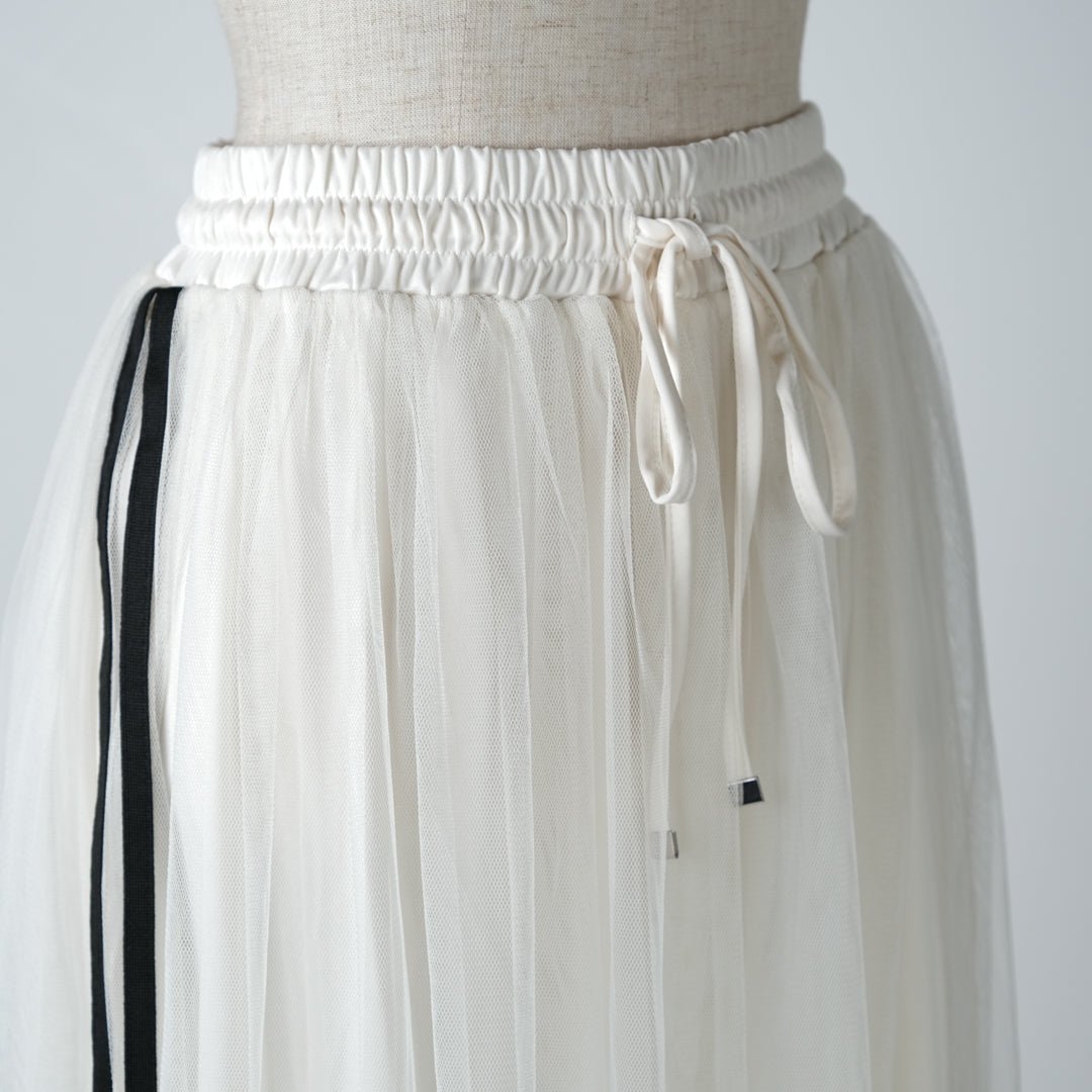 サイドライン入りギャザースカート - to blossom (8207674605700)