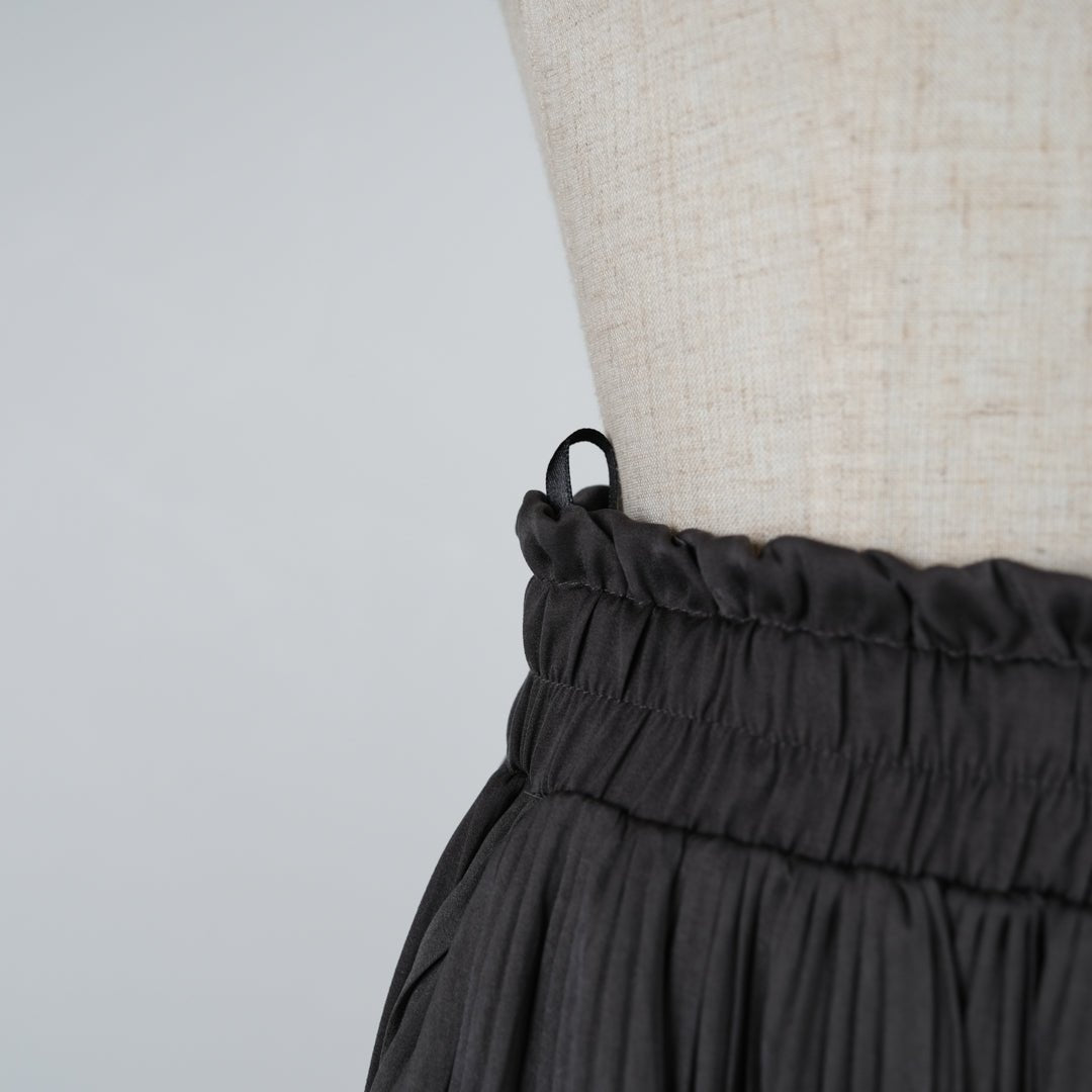 ヴィンテージサテン消しプリーツスカート - to blossom (8207675293828)