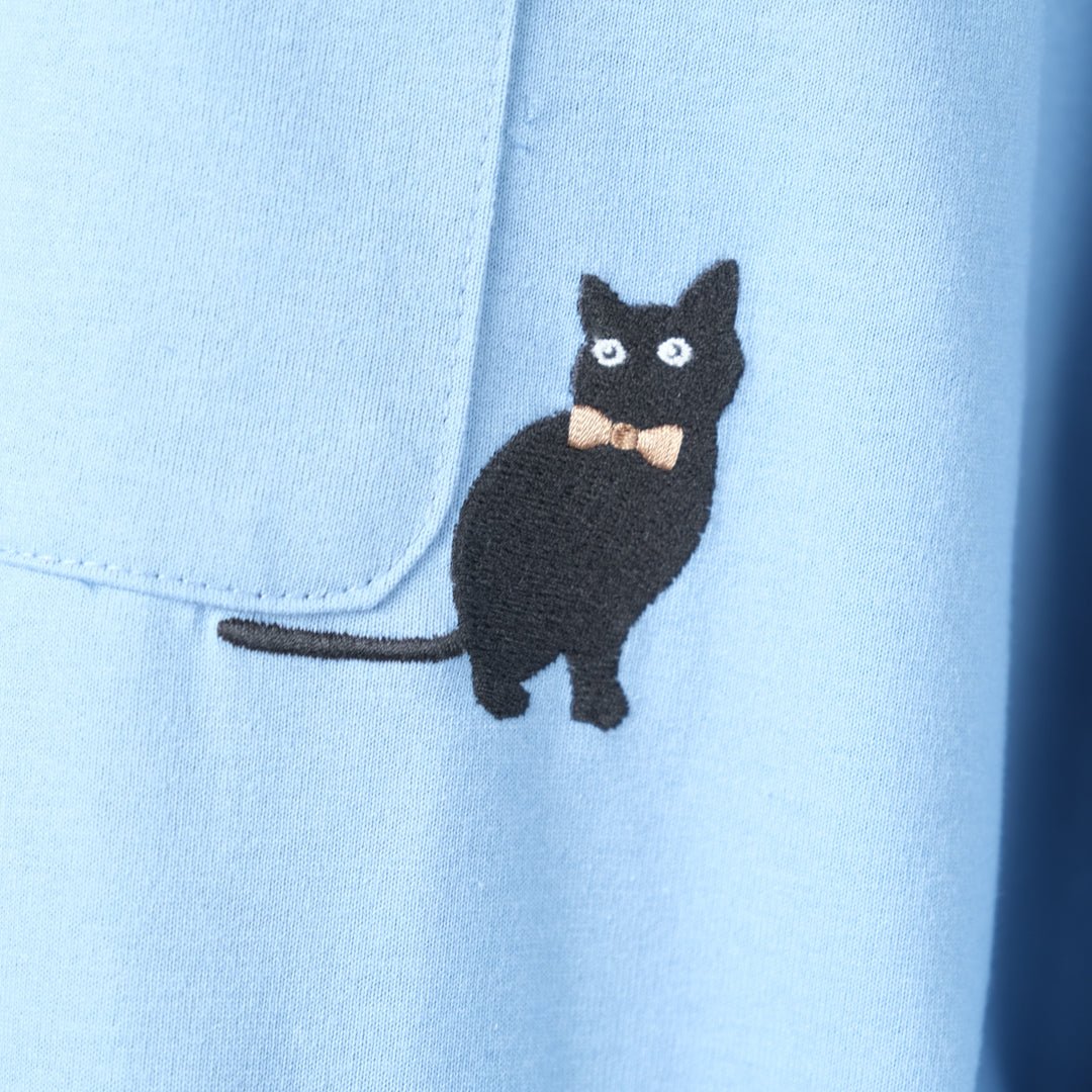 猫たくさん刺しゅうプルオーバー - to blossom (8203344773252)