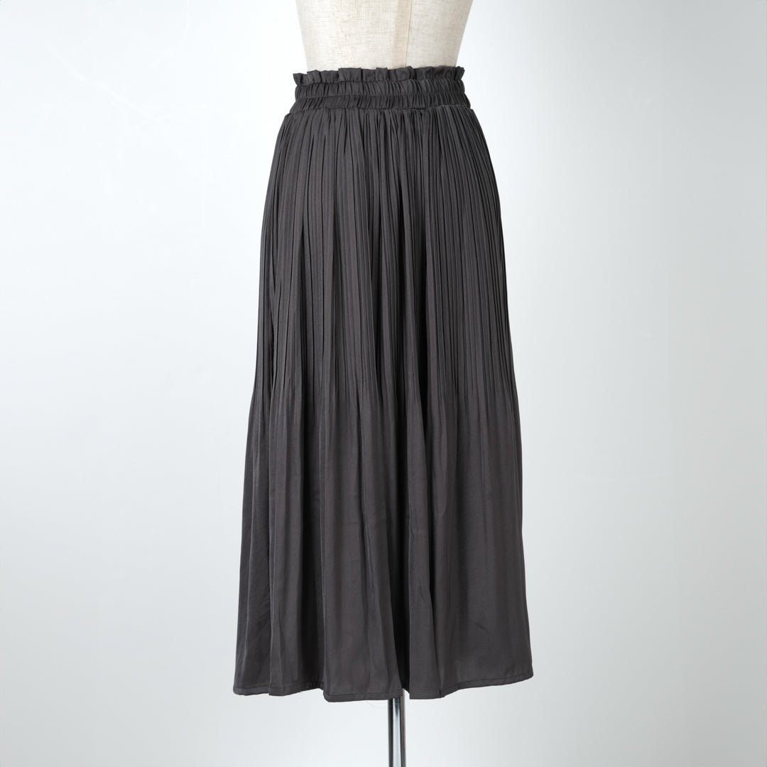 ヴィンテージサテン消しプリーツスカート - to blossom (8207675293828)