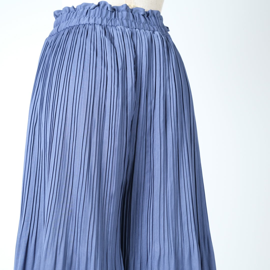 ヴィンテージサテン消しプリーツパンツ - to blossom (8207676145796)