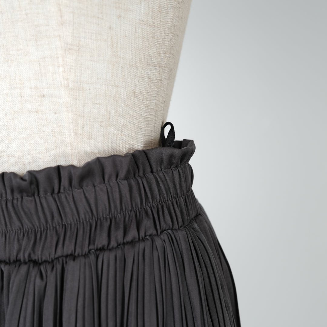 ヴィンテージサテン消しプリーツスカート - to blossom (8207675293828)