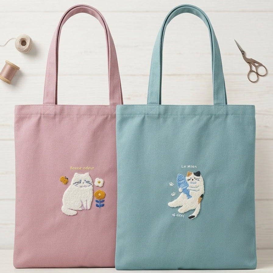 ねこねこもこもこトートバッグ – to blossom