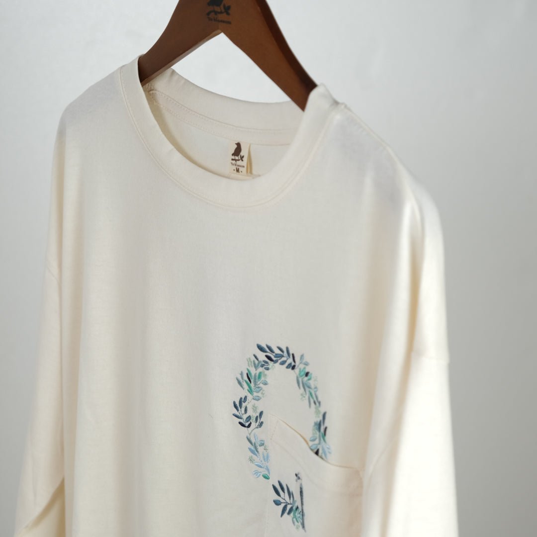 小鳥リーフポケットTシャツ - to blossom (8207642853508)