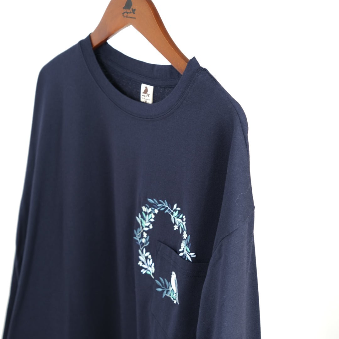 小鳥リーフポケットTシャツ - to blossom (8207642853508)