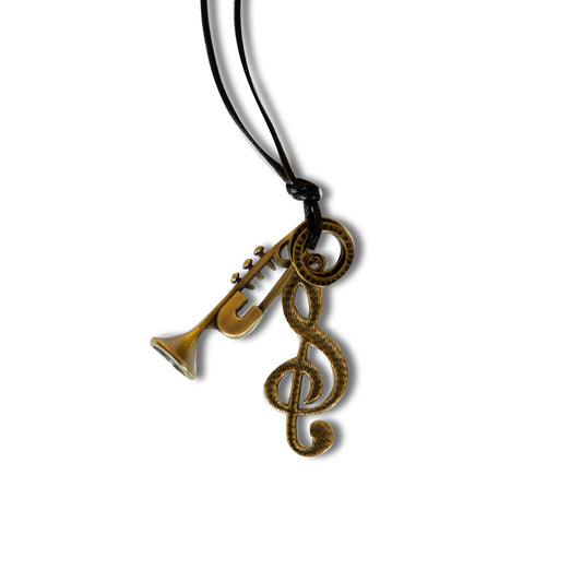 アンティークトランペットネックレス
