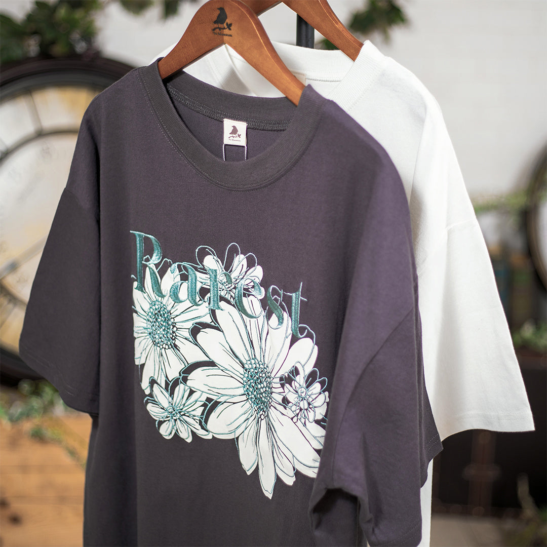 お花と刺繍のTｼｬﾂ