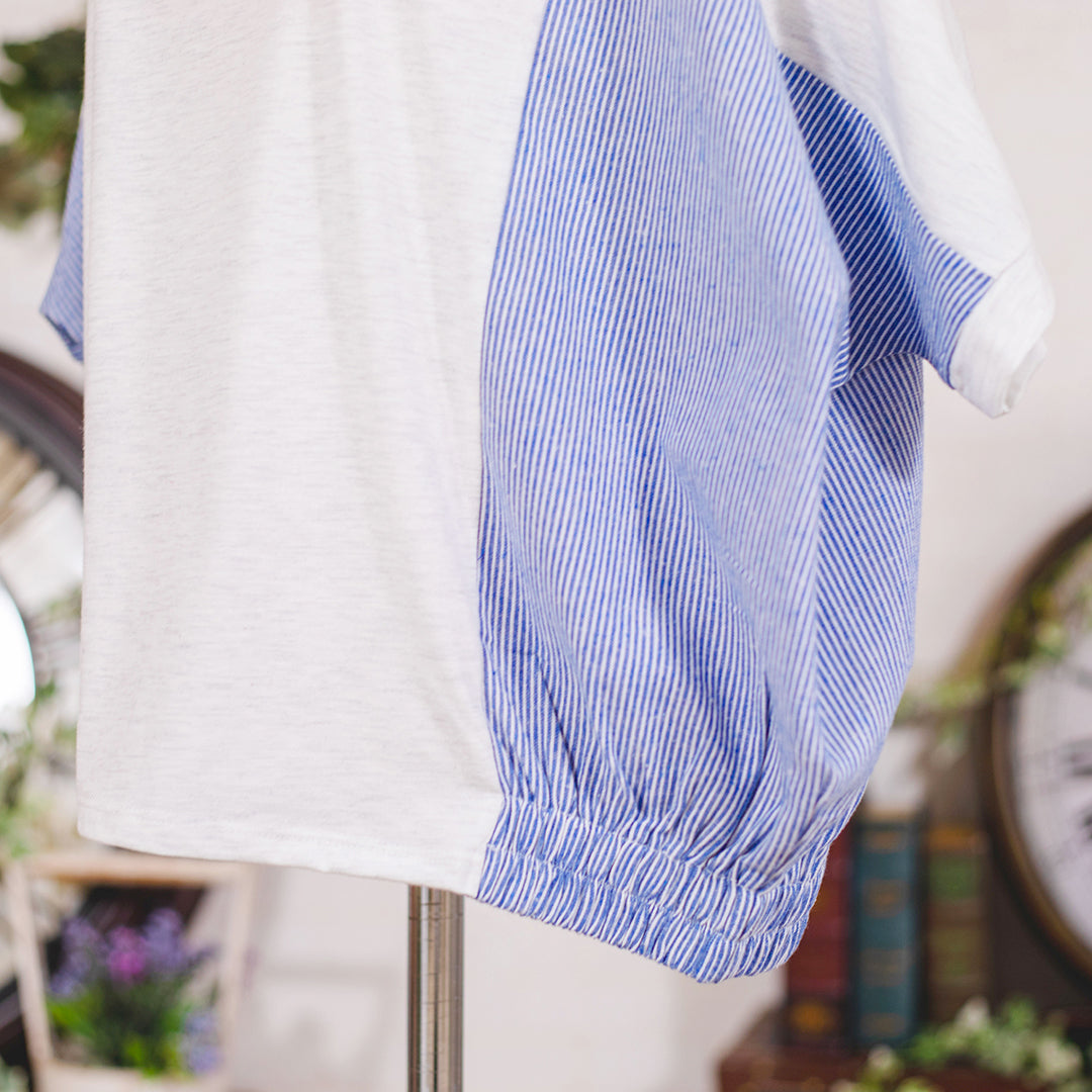 異素材ドルマンＴシャツ