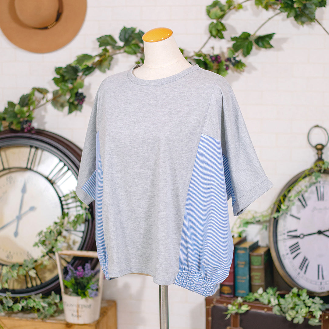 異素材ドルマンＴシャツ