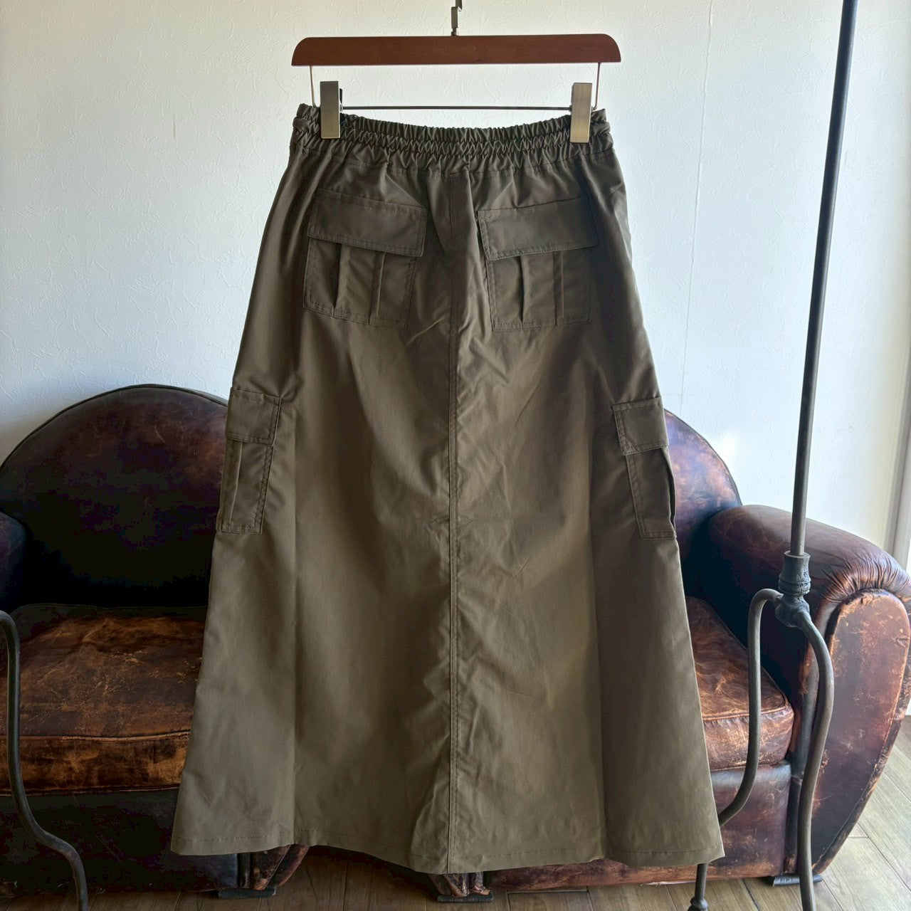 前ZIPロングスカート