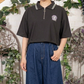 ワンポイントハーフZIPポロ シャツ