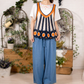 レトロflowerステンドクロシェベスト　