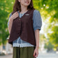 ミニリーフ刺しゅうベスト (10047935611012)