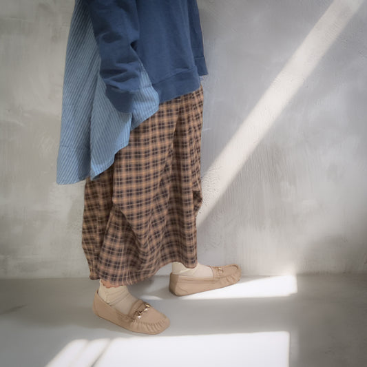 ミドルチェックスカート