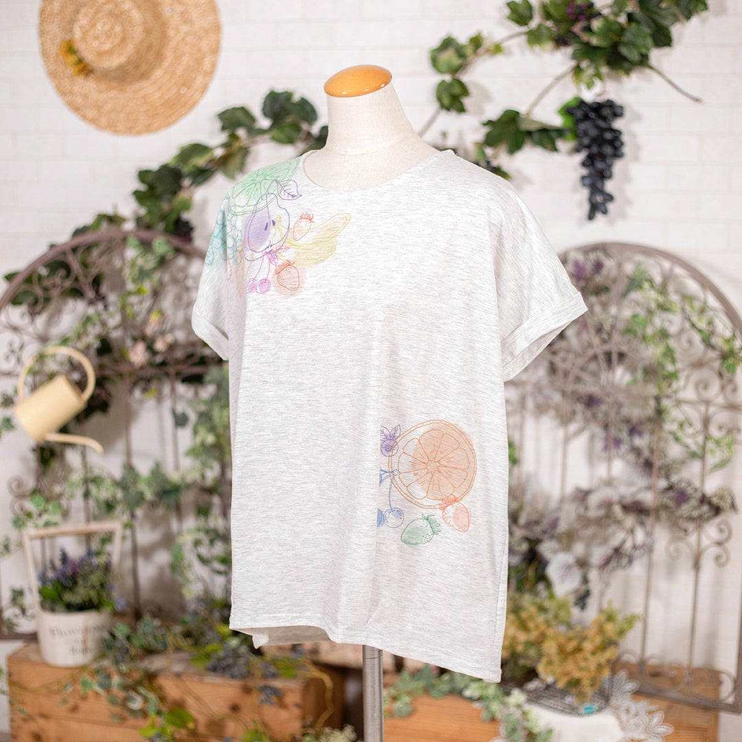 水彩フルーツタックTシャツ