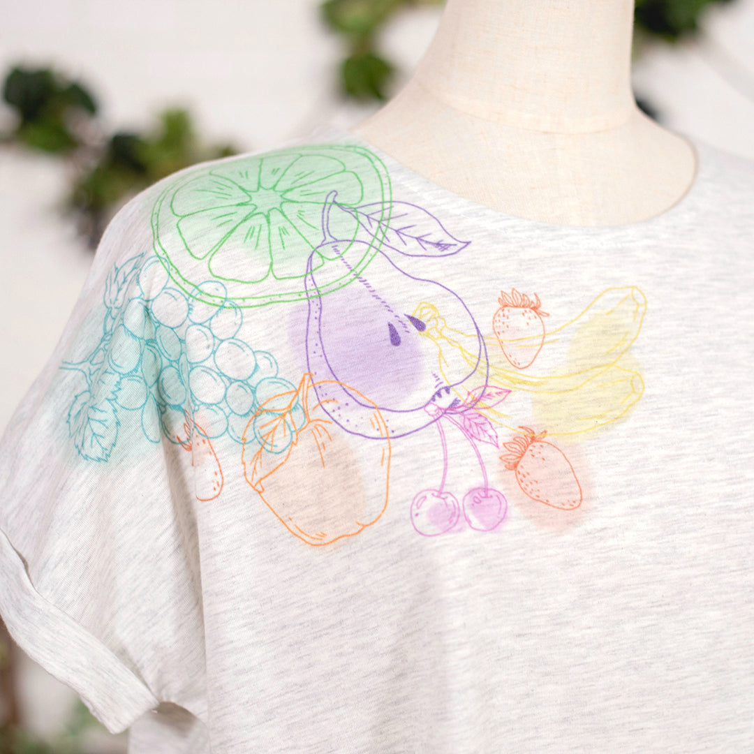 水彩フルーツタックTシャツ