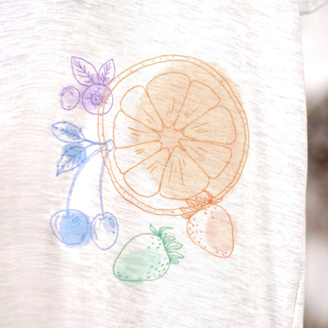 水彩フルーツタックTシャツ