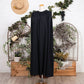 リネン混ギャザーワンピース