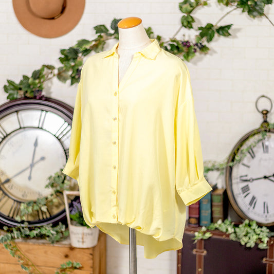 バックリボンタケノコブラウス